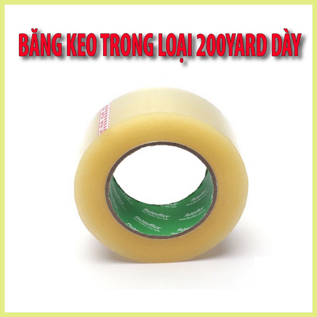 Băng keo trongBăng dính trongDày 200YARD, Rộng 4,8cm