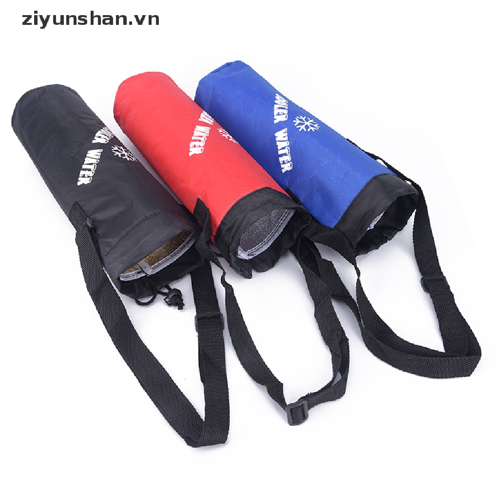 ziyunshan Water Bag Drawstring Water Bottle Pouch Insulated Cooler Bag Outdoor Traveling vn