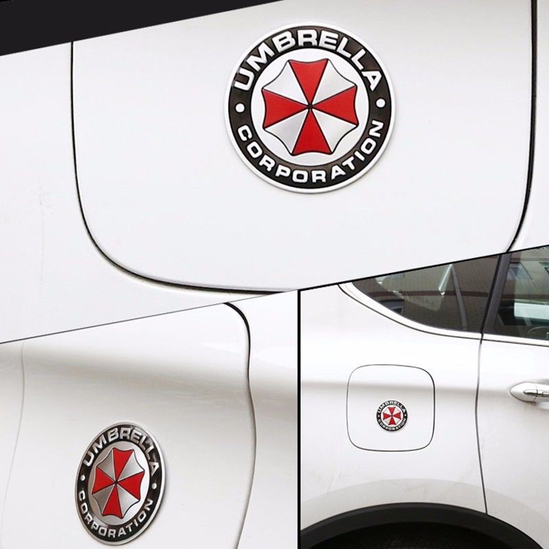 Decal dán trang trí xe hơi hình biểu tượng Umbrella Corporation