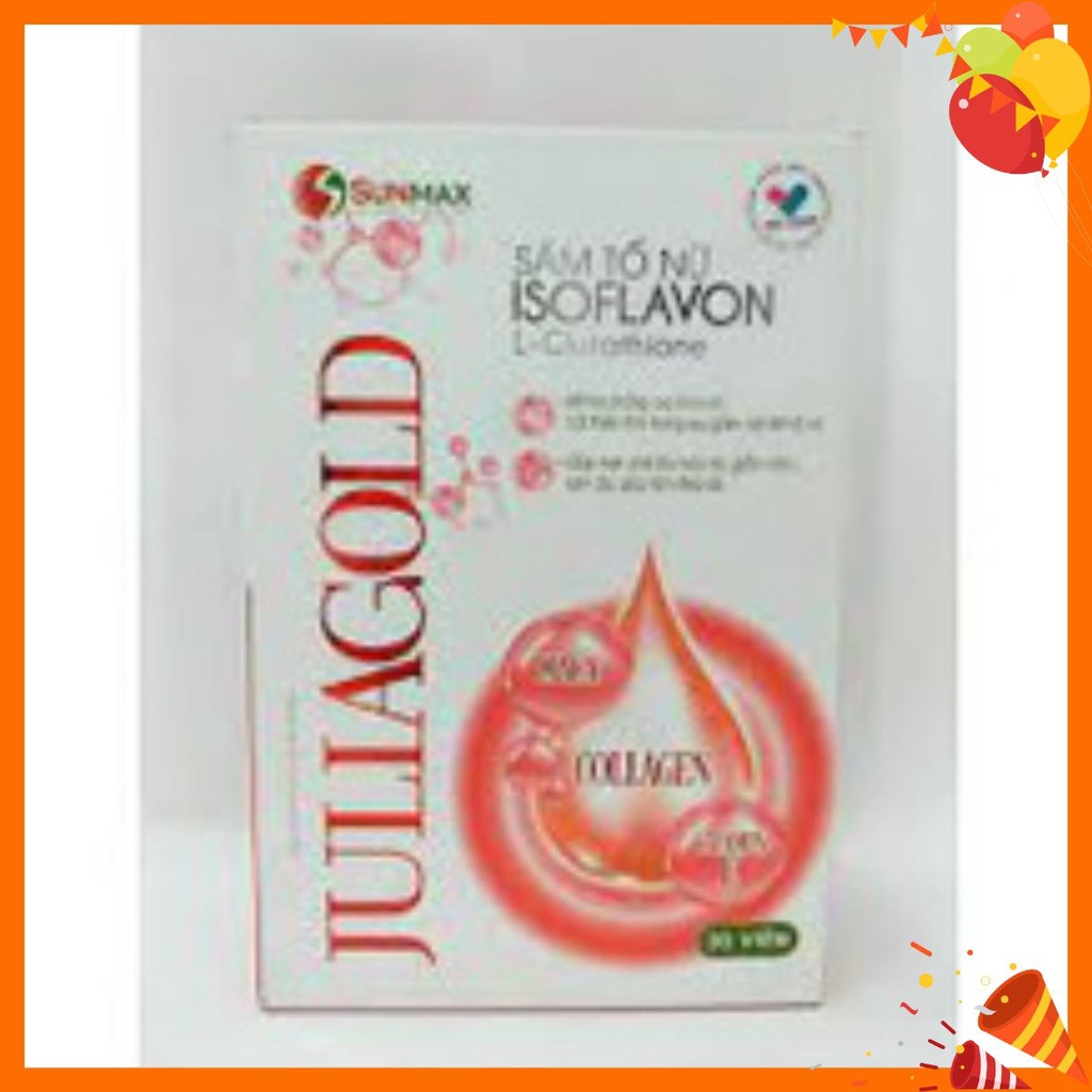Sâm Tố Nữ JULIAGOLD- Hỗ Trợ Chống Oxy Hóa, Cân Bằng Nội Tiết Tố Nữ- Lọ 30 viên