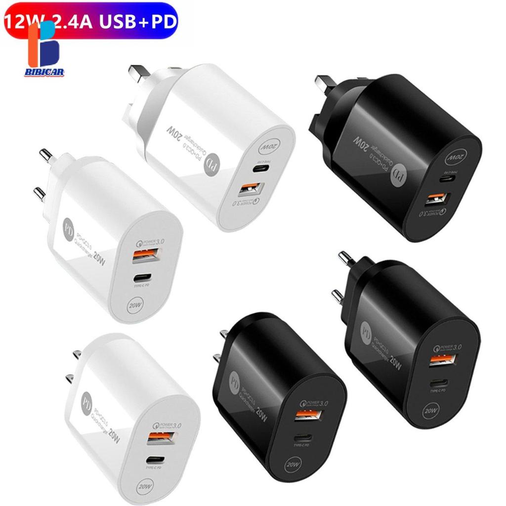 *BIB*USB PD Charger 20W Quick Type-C Adapter QC 3.0 Fast Charge Adapters Accessory
