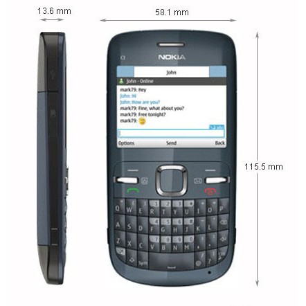 ĐIỆN THOẠI Nokia C3-00 bàn phím Querty