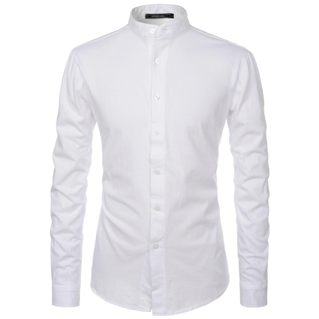 Áo sơ mi dài tay nam cổ trụ LADOS - 740, cổ lãnh tụ, chất lụa đẹp | BigBuy360 - bigbuy360.vn