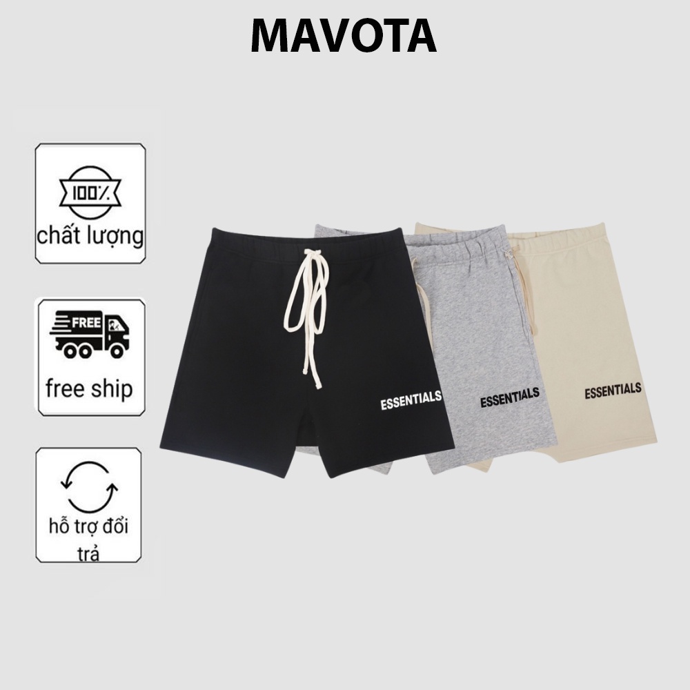 Quần short nam Mavota quần đùi mặc nhà thể thao vải thun Hàn Quốc Essentials - QS05