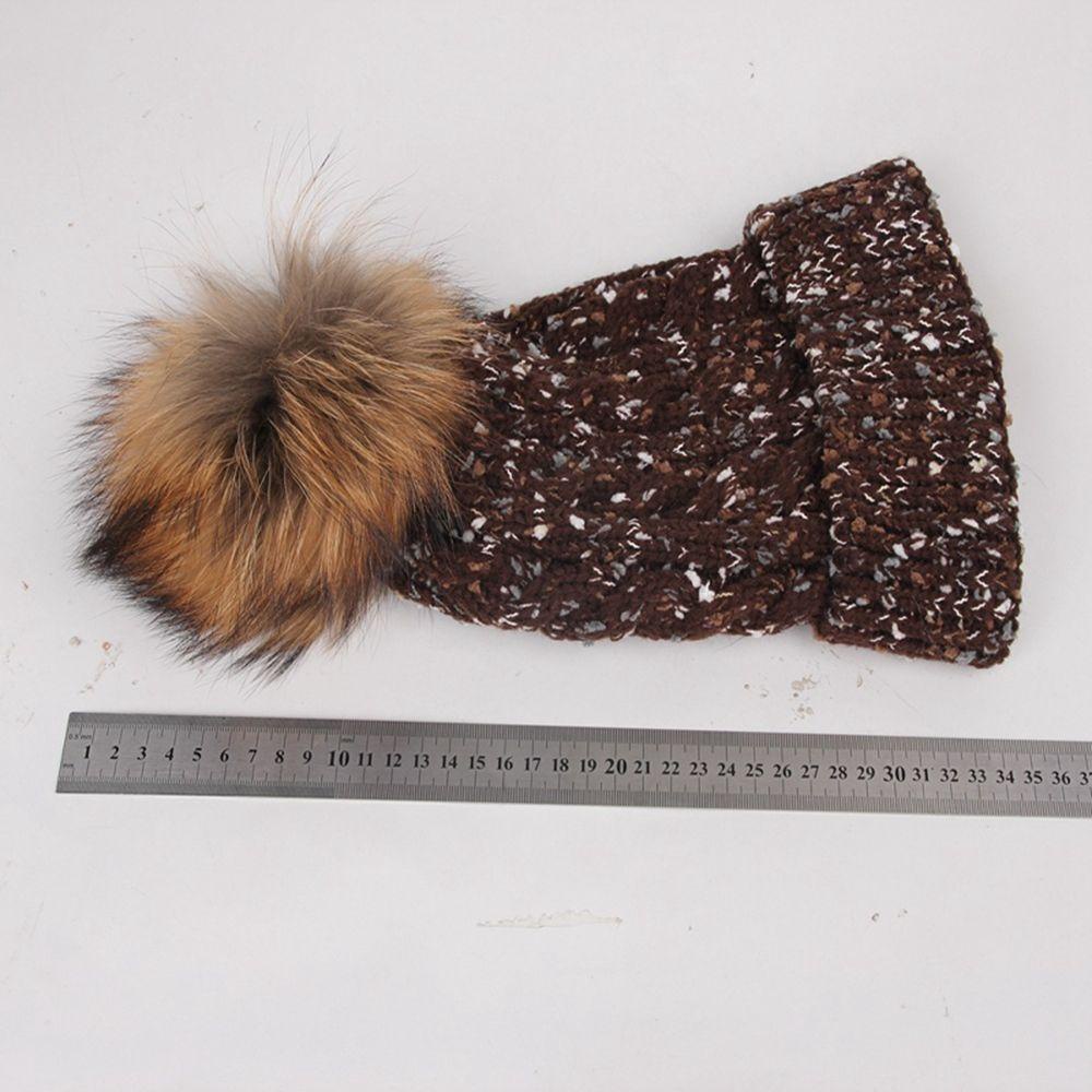 WATTLE Mũ Len Beanie Nữ Đính Quả Bông