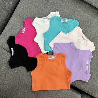 Áo ba lỗ croptop siêu xinh cho bé