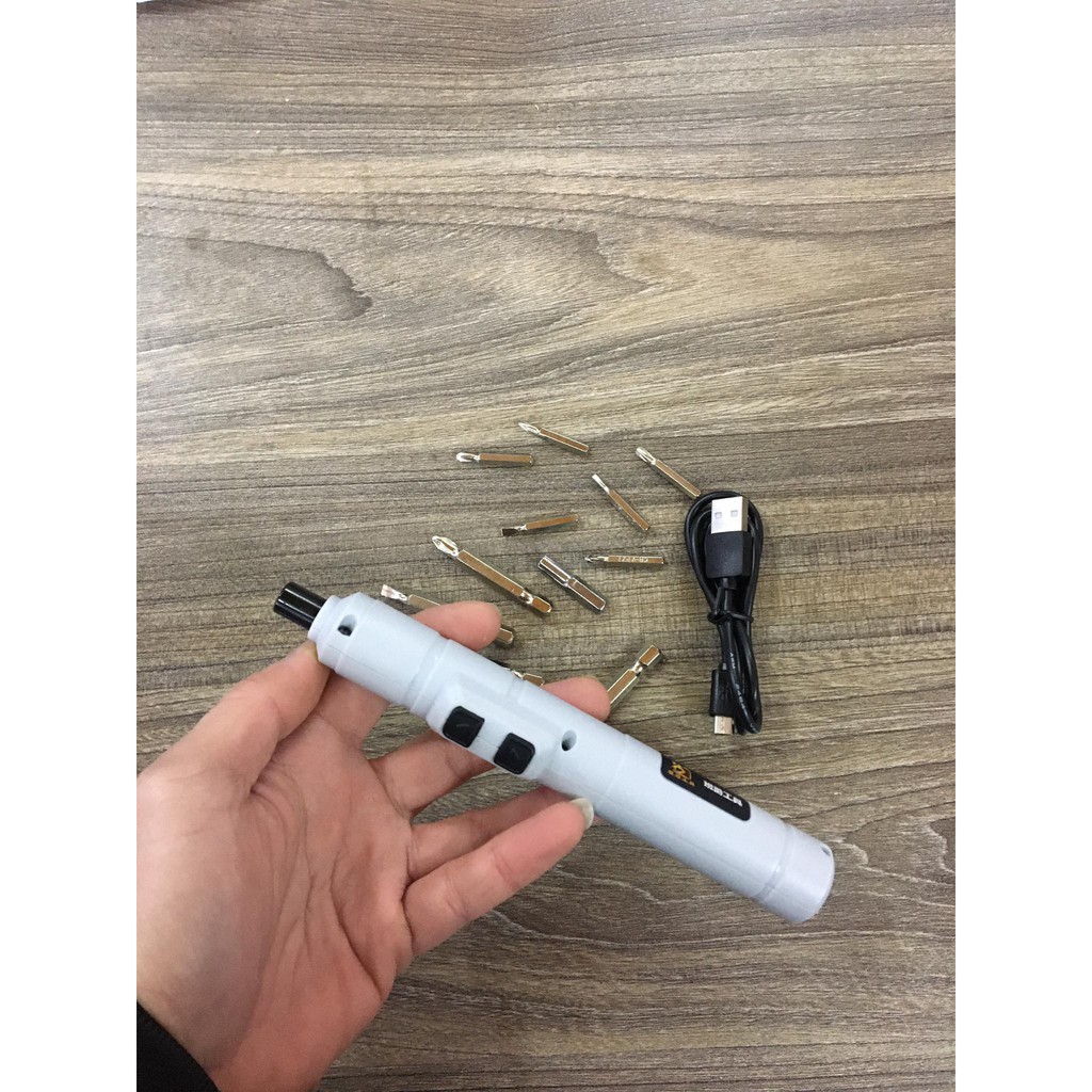 Máy vặn vít  ốc đinh pin sạc cầm tay mini  sửa máy tính laptop