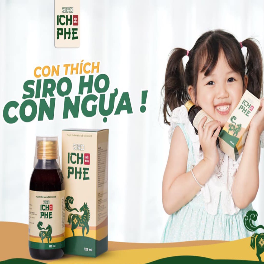 Siro Ho Ích Phế bối mẫu không đường trừ ho, long đờm, hết đau rát cổ họng, khản tiếng, hỗ trợ bổ phế, nhuận phế mọi tuổi