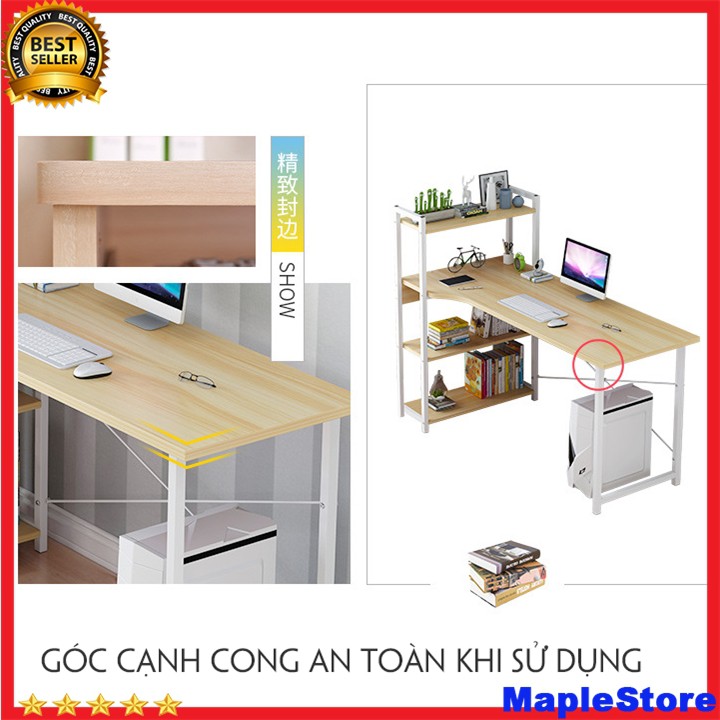 Bàn học ,làm việc chân sắt T208 (120*55*110 cm) kèm giá sách thuận lợi cho việc học,tiết kiệm diện tích