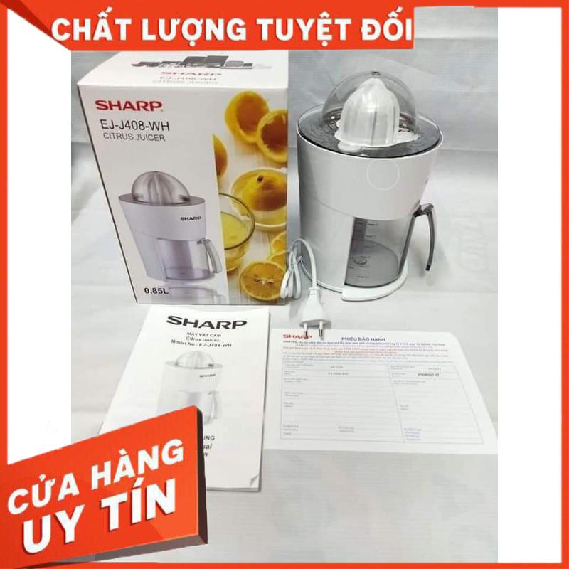 [Mã 154ELSALE2 giảm 7% đơn 300K] Máy Vắt Cam Sharp EJ-J408-WH 40W, 0.85L lưới lọc bằng thép không gỉ– Bảo Hành 12 Tháng