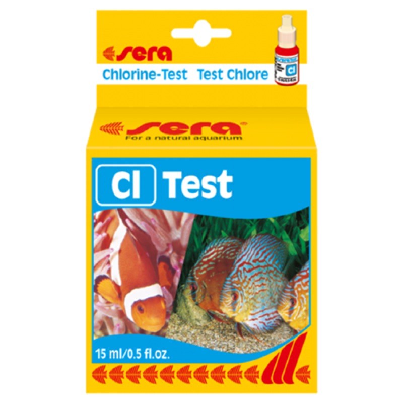 test clo sera. kiểm tra nhanh hàm lượng clo trong nước.