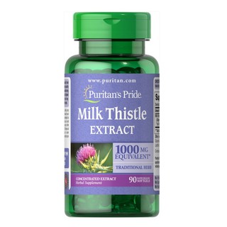 Viên uống bổ gan, giải độc gan, tăng cường chức năng gan Puritan's Pride Milk Thistle Extract 1000mg 90 viên HSD: 05/202