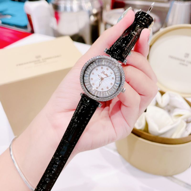 Đồng hồ nữ mặt đá lấp lánh .đeo cực sáng tay