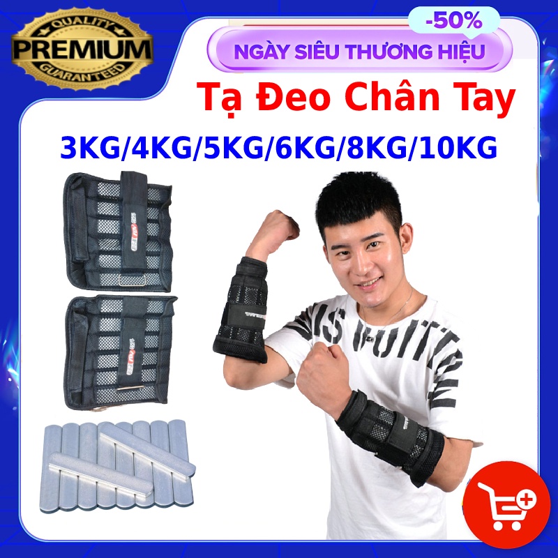 Tạ đeo tay chân phiên bản PREMIUM 🎁FREESHIP🎁 Tạ đeo tay thế hệ 5.0, êm hơn, gọn hơn, không tuột, không gây xước tay chân