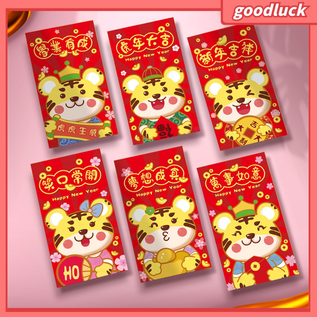 1 túi phong bì năm mới họa tiết con hổ 2022