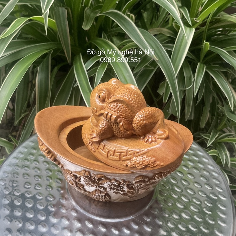 Thỏi vàng tài Lộc phong thủy bằng gỗ