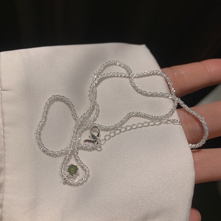 Vòng cổ sáng bóng sang trọng hàn quốc thời trang xương quai xanh trang sức cao cấp