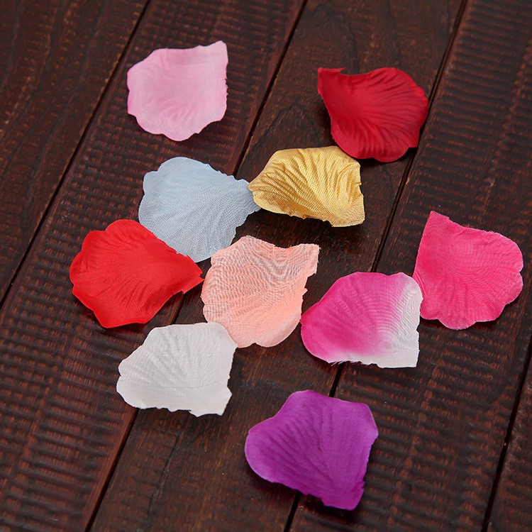 Set 100 cánh hoa giả dùng trang trí tiệc cưới đa năng