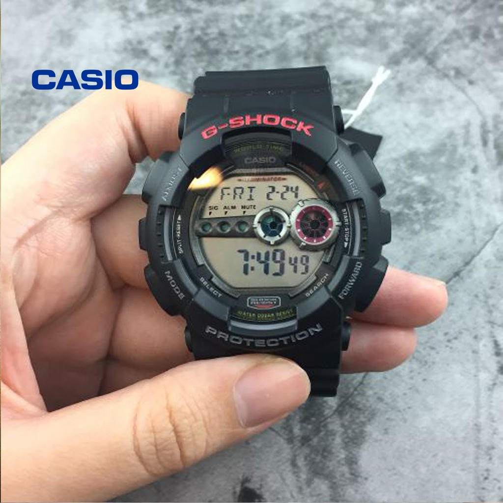 Đồng hồ nam CASIO G-Shock GD-100-1ADR chính hãng - Bảo hành 5 năm, Thay pin miễn phí