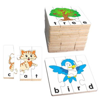 Đồ chơi gỗ Winwintoys Bộ ghép hình học chữ Tiếng Anh cho bé 3 tuổi trở lên