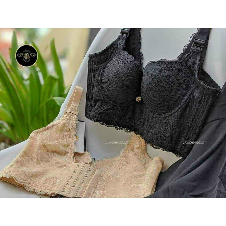 Áo gen định hình Embra áo đệm nâng 2cm, lưng dài 15cm định hình cơ thể gen gọn ngực EBDDH12