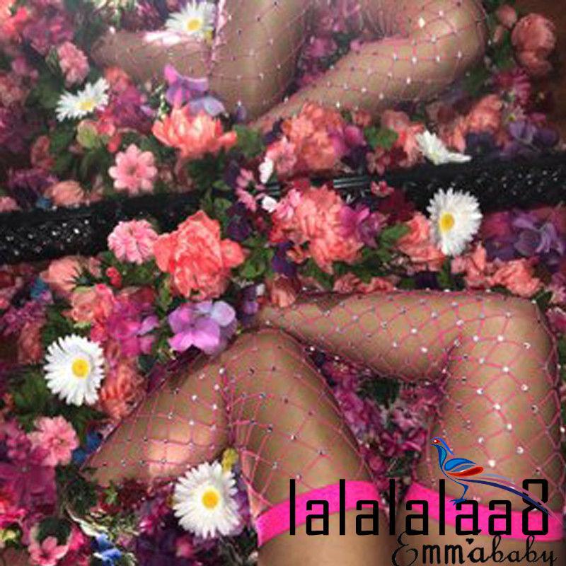 Lla-thời Trang Nữ Pha Lê Kim Cương Giả Lưới Lưới Tất Vớ Tất