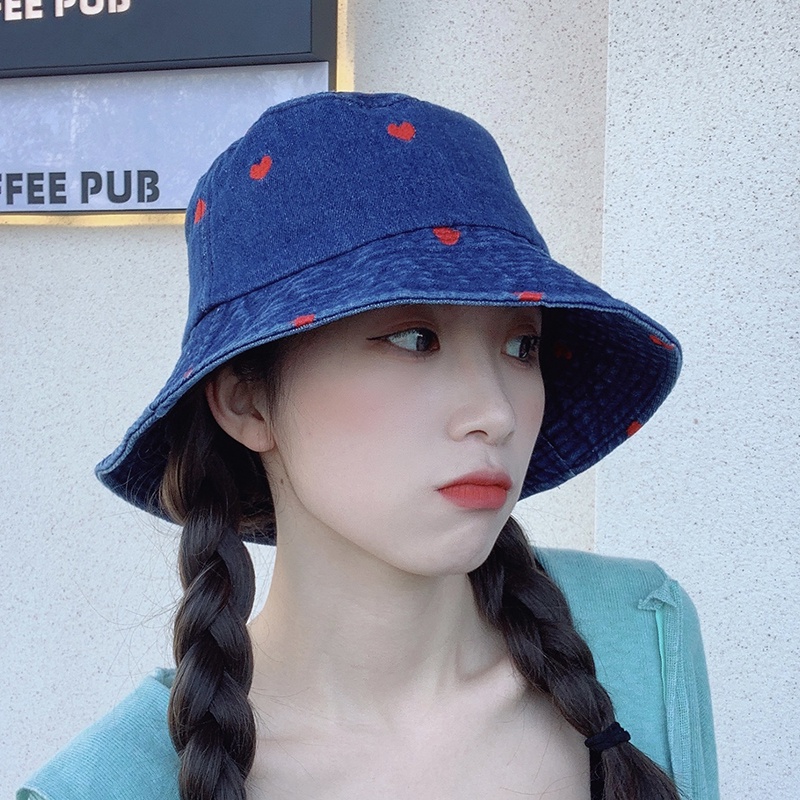 Mũ Cao Bồi Màu Xanh Dương Che Nắng Mùa Xuân Hè Dễ Thương Cho Nữ Sinh