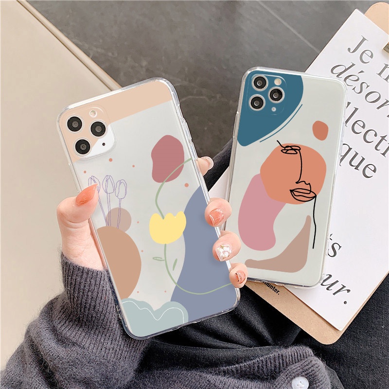 Ốp Điện Thoại Dẻo Họa Tiết Hoa Cho iPhone 14 Pro Max 14 Plus 11 12 13 Pro X XR Xs Max 7 8 Plus 13 Mini SE 2 SE3