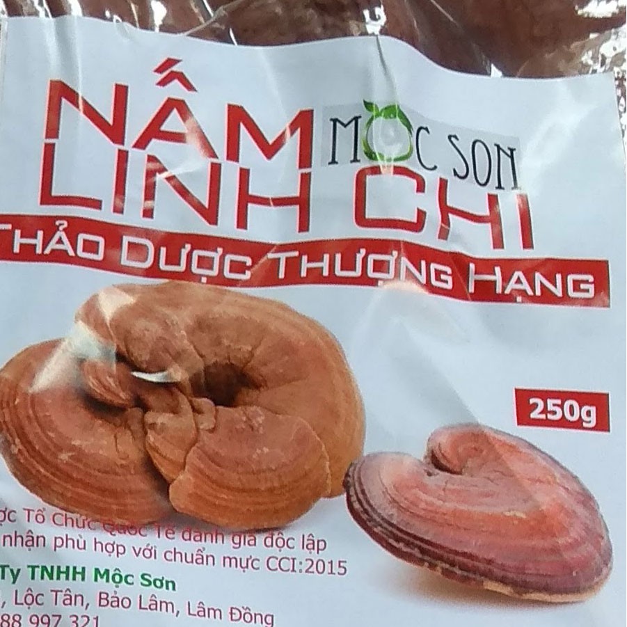 [Mã GROSALE2703 giảm 8% đơn 250K] Nấm linh chi thái lát mộc sơn (Loại Cao Cấp) túi 250g 500g