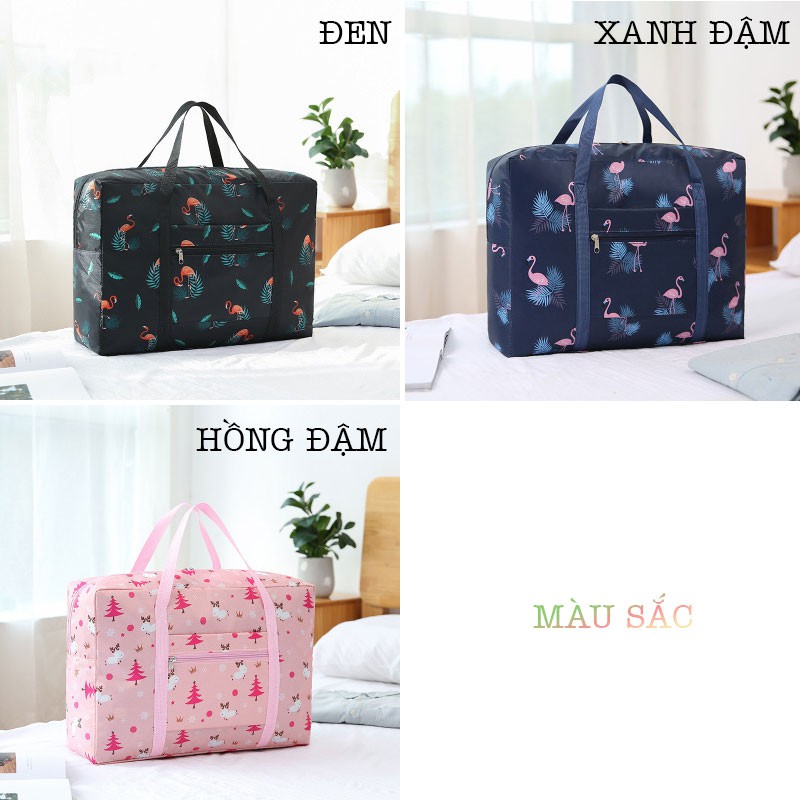 Túi Du Lịch Dày Tốt Chống Nước Pattern Xếp Gọn Đựng Hành Lý RQN2006