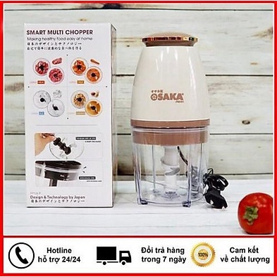 Máy xay sinh tố, Máy xay thịt xay đá đa năng Osaka Japan - Bảo Hành 12 Tháng