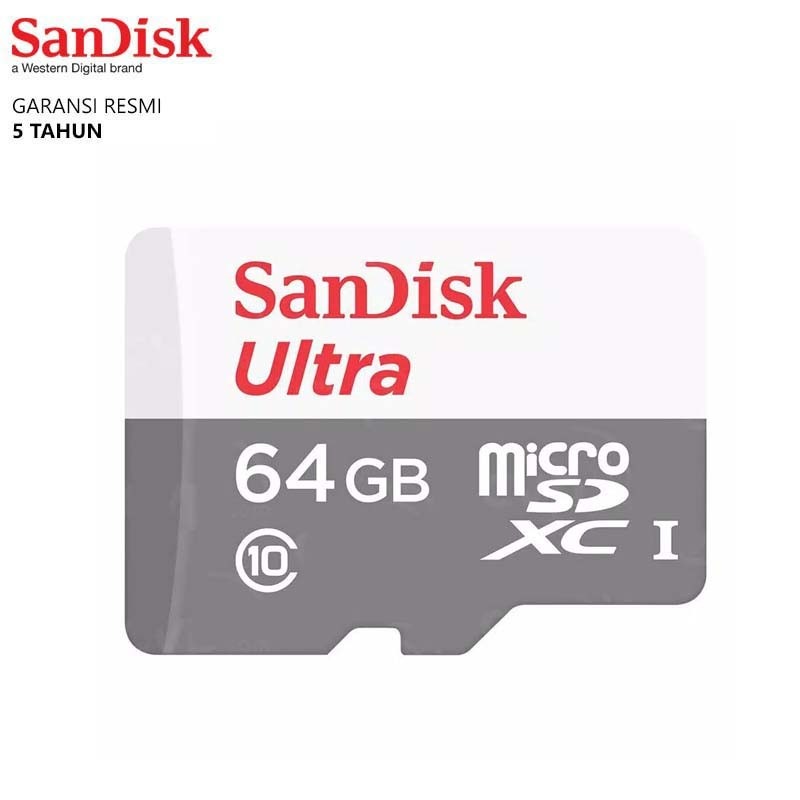 Thẻ Nhớ Sandisk Micro Sd 64gb Tốc Độ 10-00mbps Class 10 Nonsdxc Uhs-I Microsd 64gb