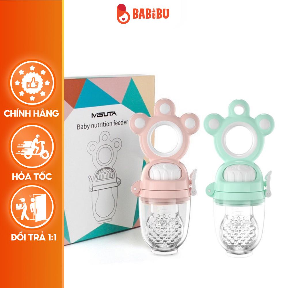 Túi Nhai Ăn Dặm Cao Cấp MISUTA , An Toàn Cho Bé- Túi Nhai Chống Hóc Silicon Cao Cấp Babibu
