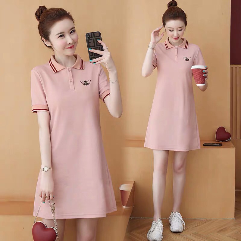 VÁY POLO CỔ ĐỨC DÁNG CHỮ A CHO NỮ