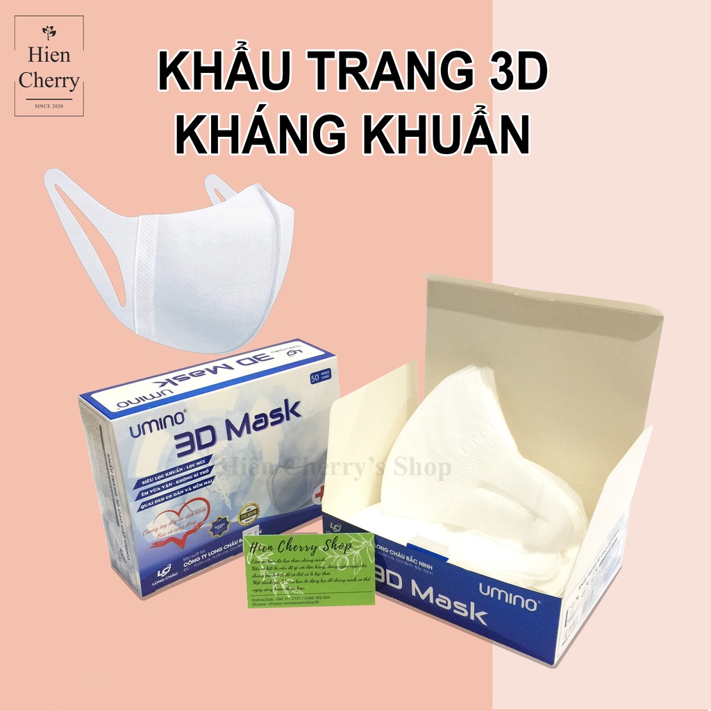 Khẩu trang 3D mask, khẩu trang 4D mask KF94 kháng khuẩn - chống dịch, ngăn giọt bắn đạt tiêu chuẩn
