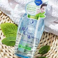 Nước tẩy trang Micellar Senka ALL Clear Water Fresh , màu xanh 230ml