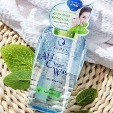 Nước tẩy trang Micellar Senka ALL Clear Water Fresh , màu xanh 230ml