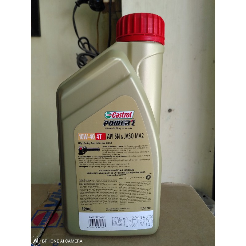 Dầu nhớt xe máy Castrol Power 1 10w40 (800ml)