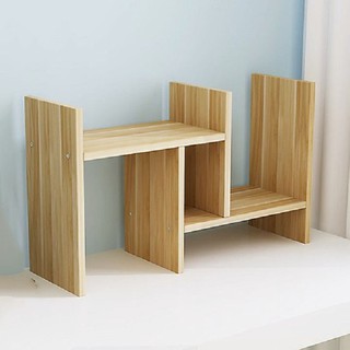 Kệ Sách Gỗ Mini Lắp Ghép Để Bàn Học