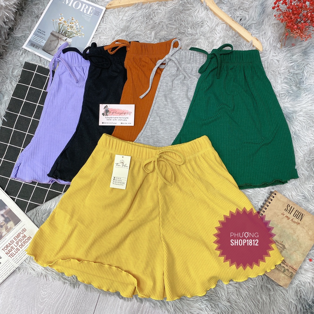 Quần Xoè Ngủ Mặc Nhà,Chất Vải Gân xịn Gồm 6 màu [ VIDEO_ẢNH THẬT ]_Phượng shop1812
