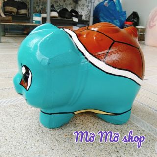 Heo đất pokemon rùa nước - heo đất handmade