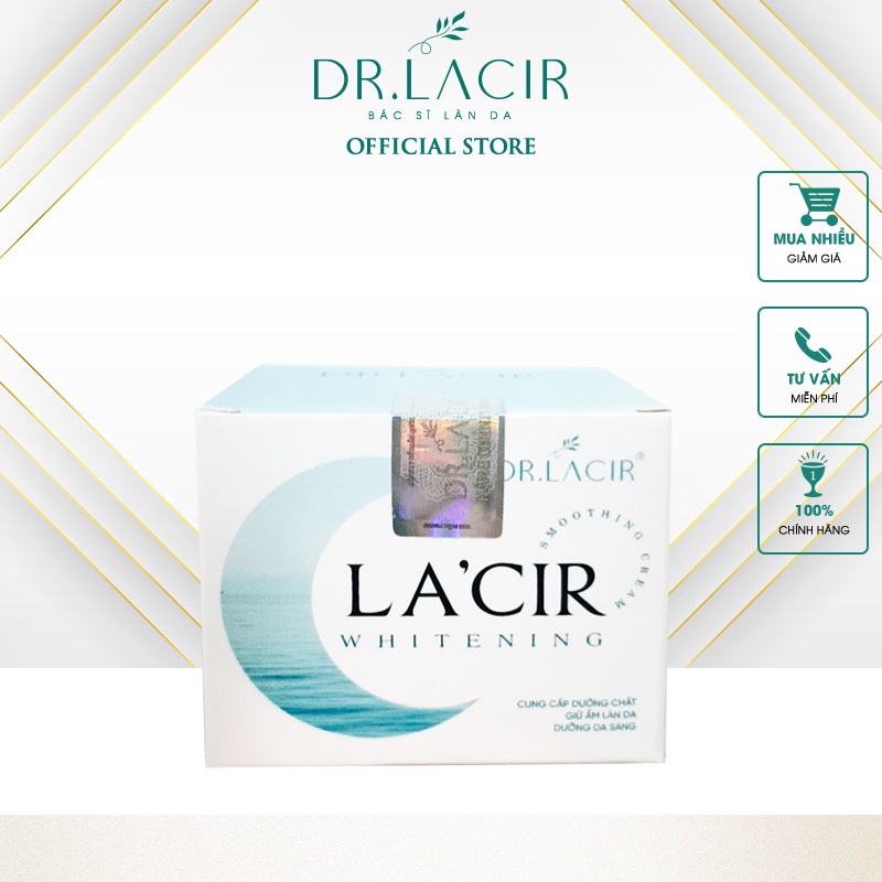 Kem dưỡng da ban đêm mini La'cir Whitening Smoothing Cream DR.LACIR hộp 5g DR603