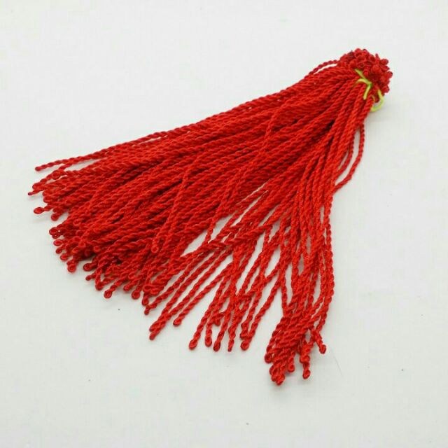 10 dây xoắn chỉ đỏ