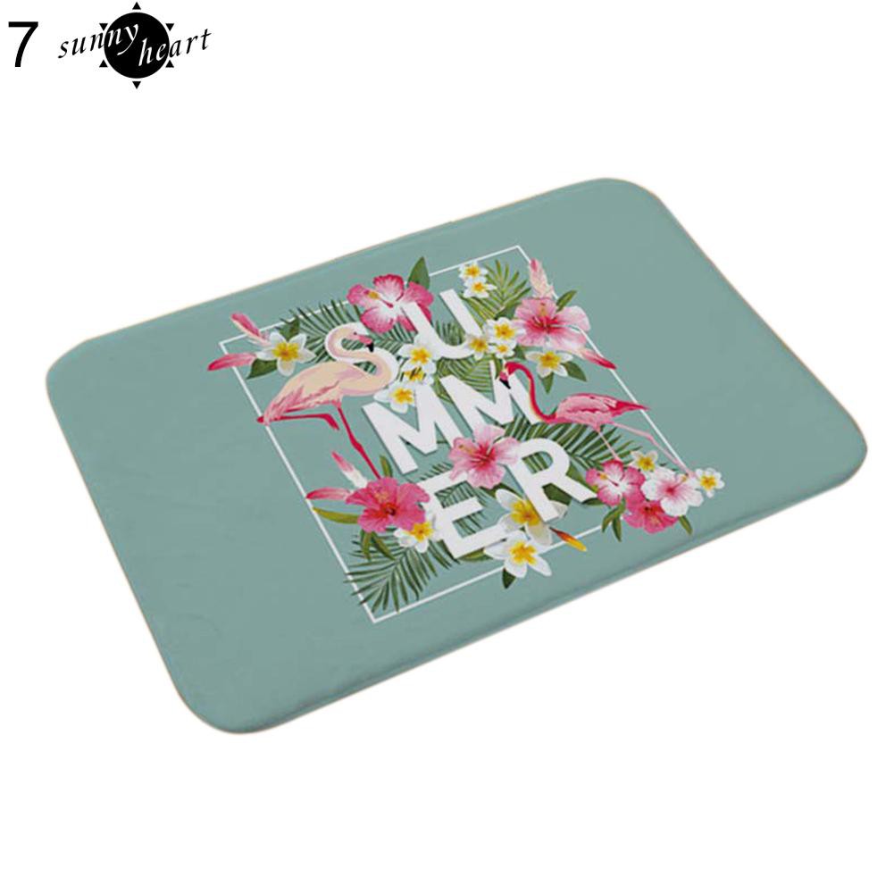 Thảm Chùi Chân Chống Trượt Họa Tiết Hồng Hạc