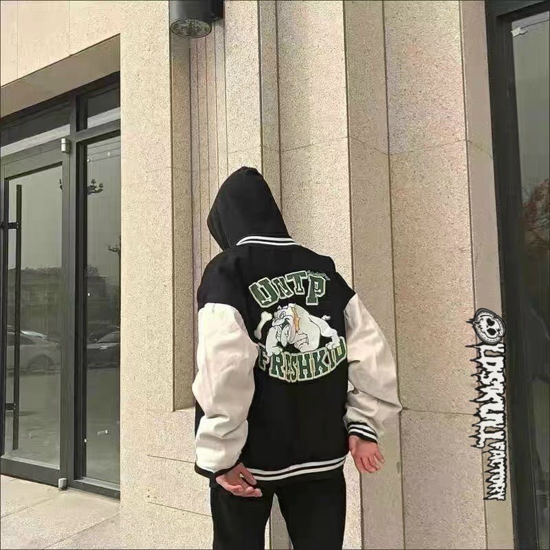 Áo Khoác Bomber Unisex Cao Cấp  ❤️FREESHIP❤️  Áo Khoác Bomber Jacket Varsity UNTP Nam Nữ Hót Trend