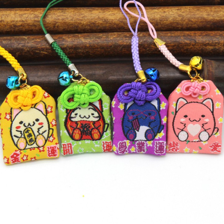 TÚI MAY MẮN OMAMORI dùng làm móc khóa, móc điện thoại