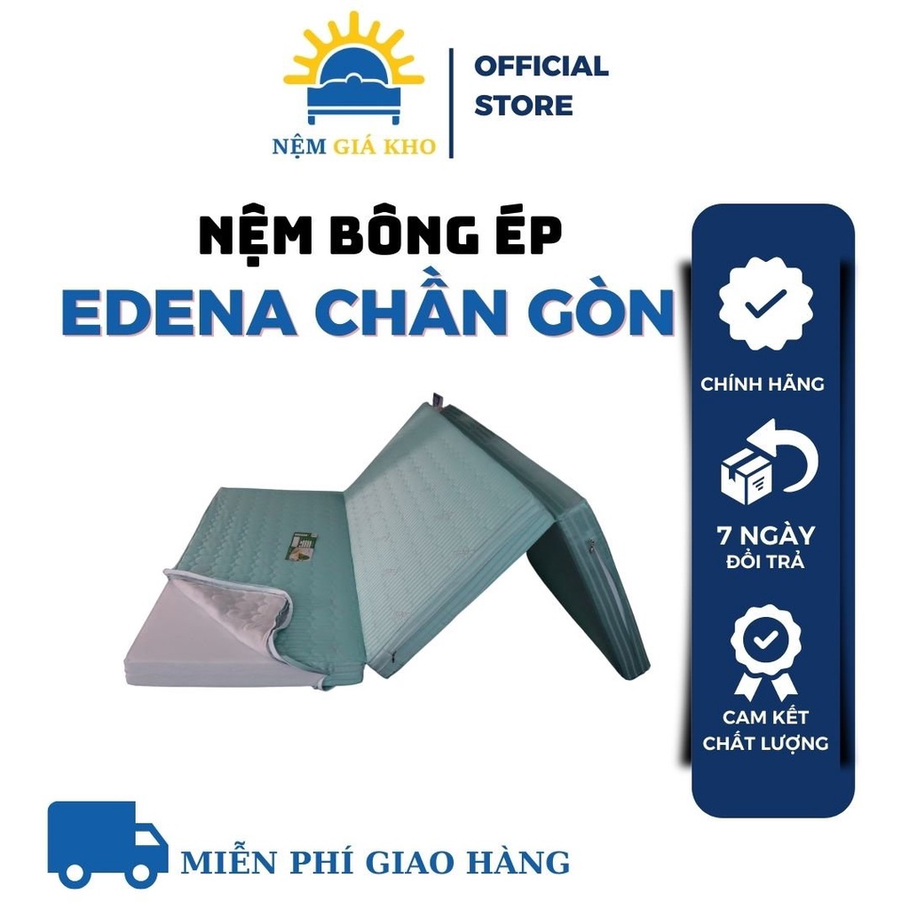 Nệm Bông Ép Edena Chần Gòn Gấp 3 Nằm Cực Êm - Chính Hãng