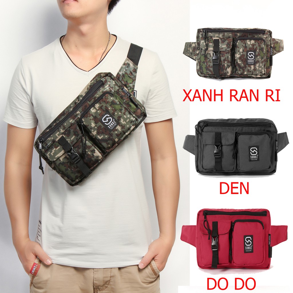 Túi Đeo Ngực SONOZ LE WAIST PACKS FOR HIKING Túi Nam Đựng Đồ Chống Thấm Nước Phù Hợp Đi Chơi, Dã Ngoại - Bảo Hành 1 Năm