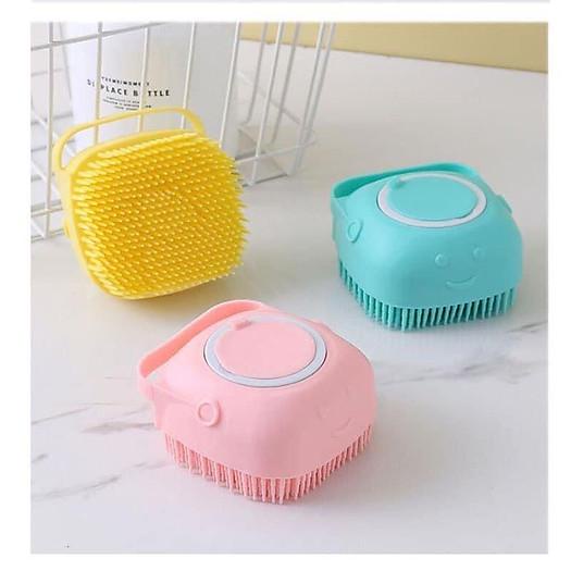 Bàn Chải Tắm Và Massage Cho Chó Mèo Bằng Silicon