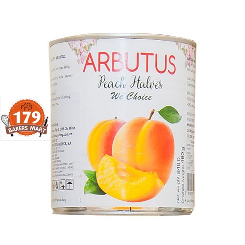 🍑Đào ngâm Arbutus 840g🍑